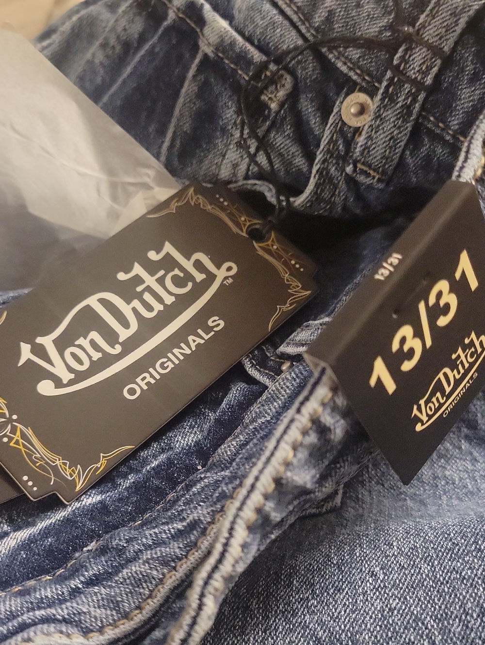 Von Dutch Tattoo Wide Leg Jeans - Picture 5 of 5
